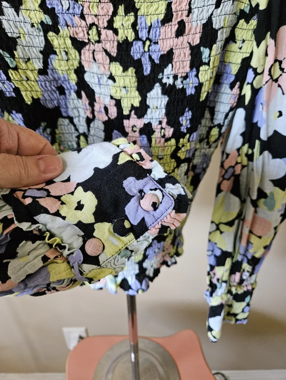 Free People Ariana Printed Crop Top- Size XS